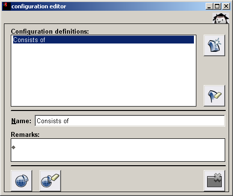 Configuration definition editor
