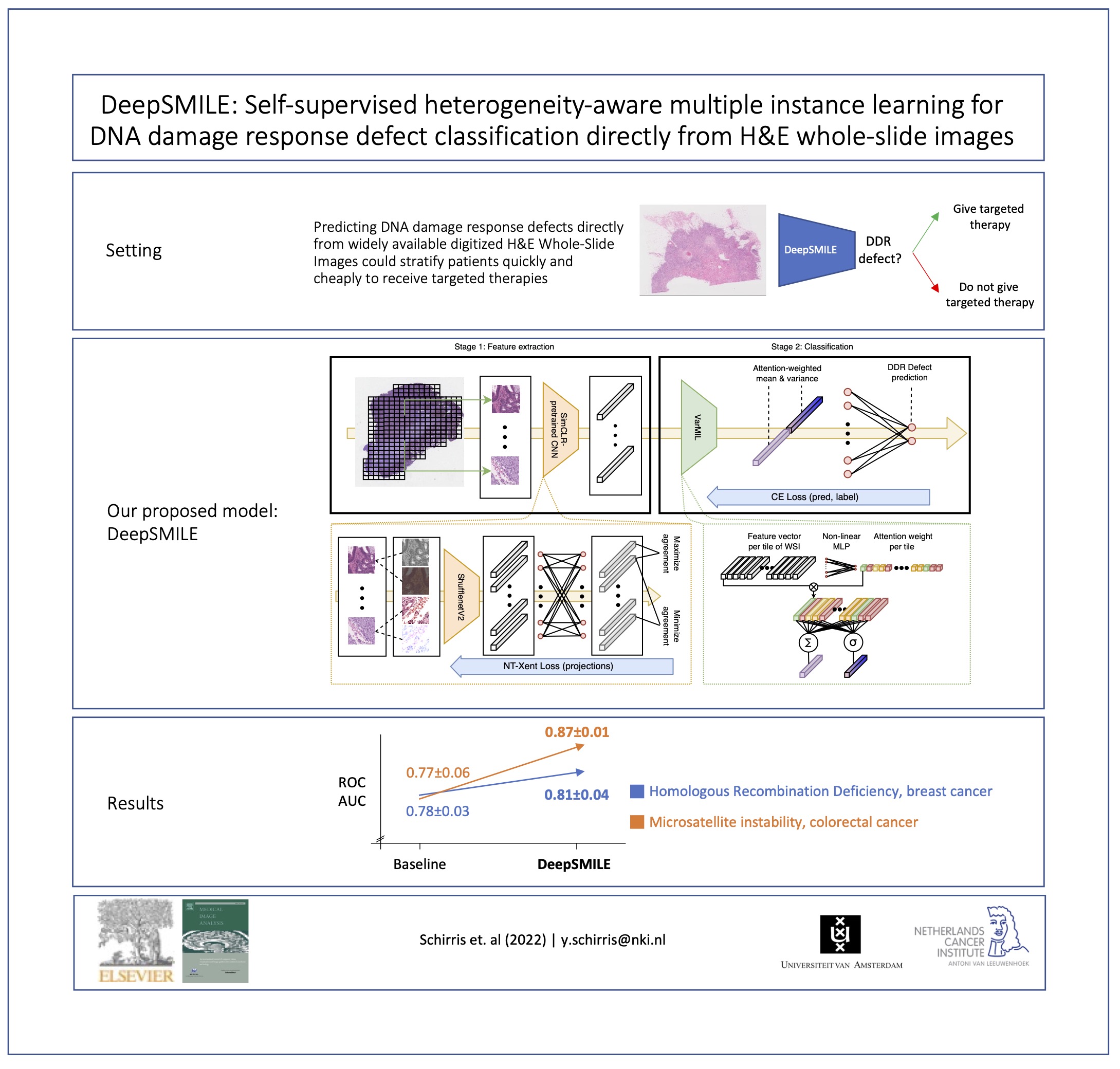 Deepsmile Contrastive Self Supervised Pre Training Benefits Msi And Hrd Classification Directly